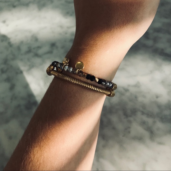 HB Gold/black Cuff Bracelet - Picture 5 of 6